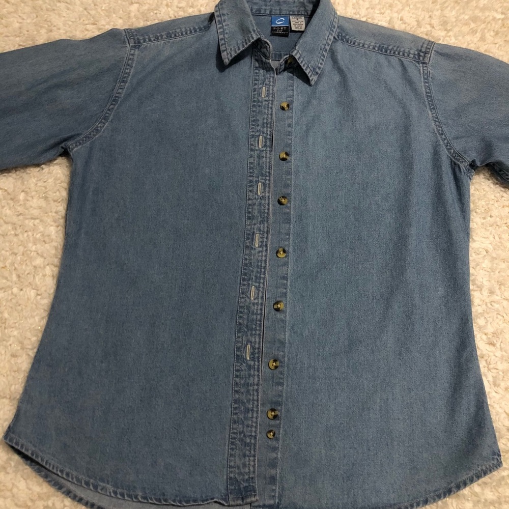 Port&Company Blue Button Up